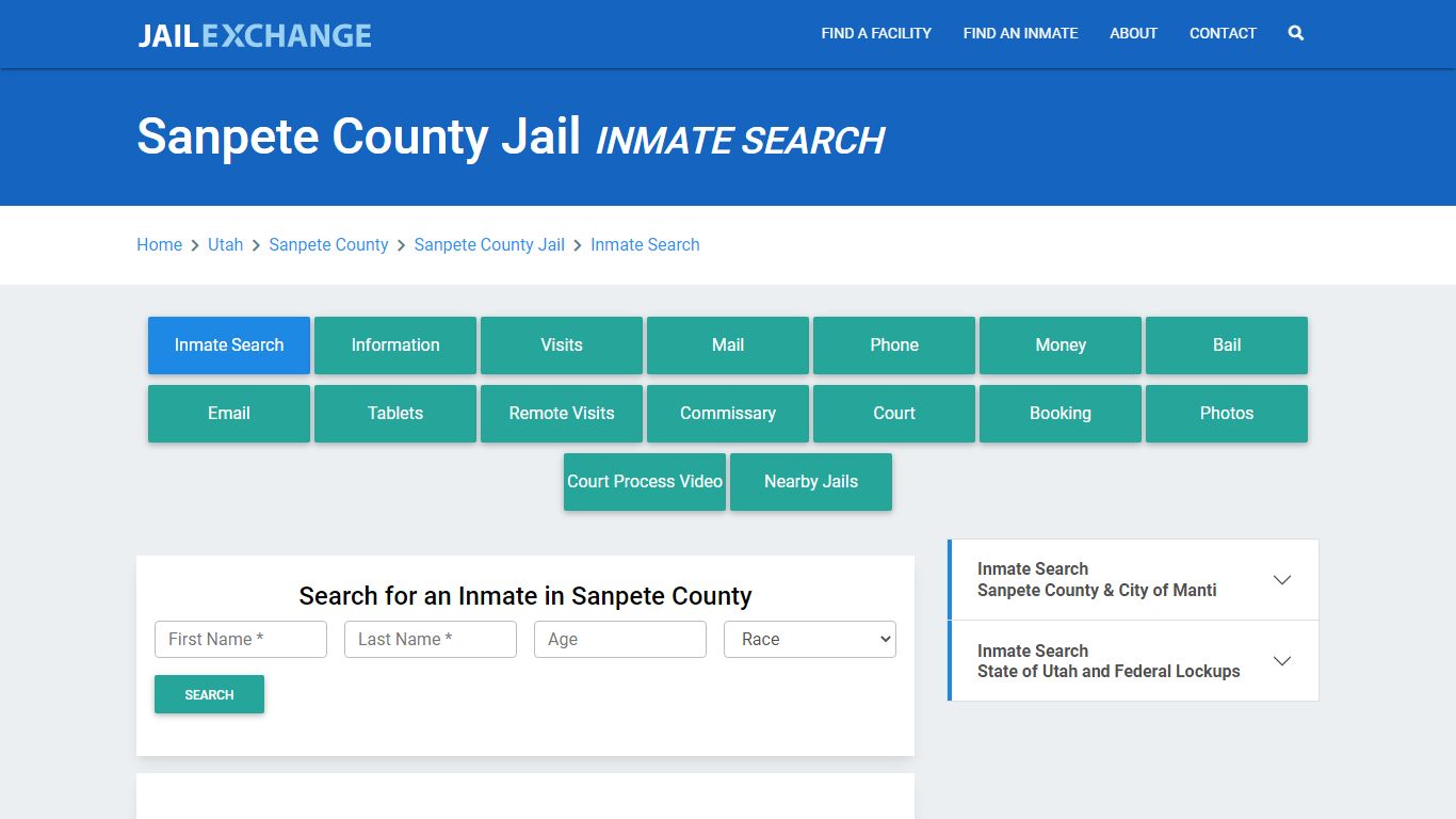 Sanpete County Jail, UT Inmate Search: Roster & Mugshots